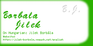 borbala jilek business card